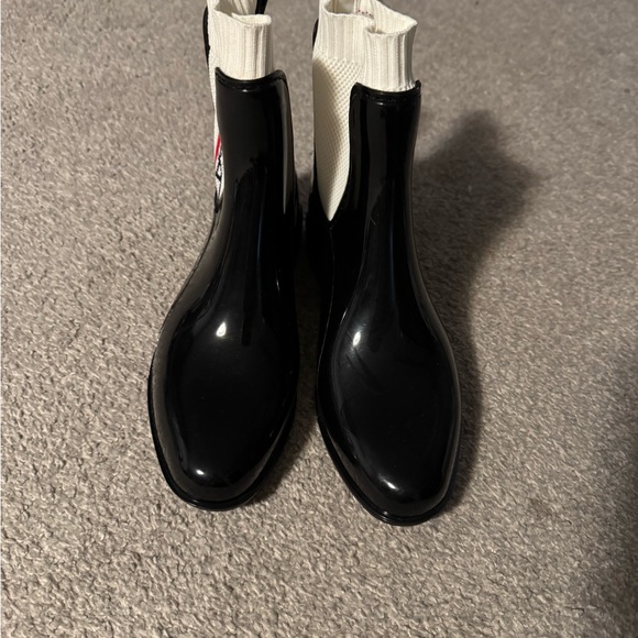 Nautica Black and White Ankle Boots - Picture 1 of 3